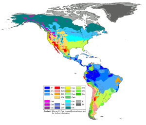Mapa climático de América