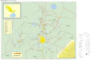 Mapa turístico del estado de Aguascalientes