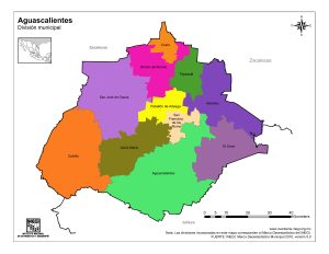 ¿Cuáles son los municipios del estado de Aguascalientes?
