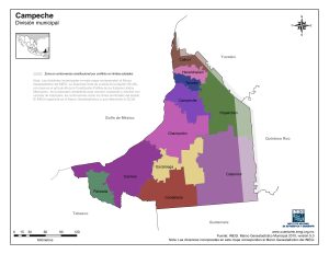 ¿Cuáles son los municipios del estado de Campeche?