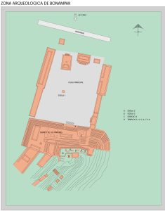 Zona arqueológica de Bonampak.