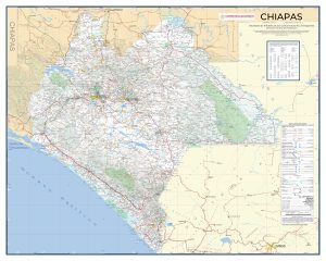 Mapa de carreteras de Chiapas