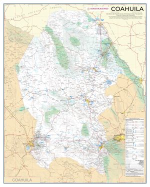 Mapa de carreteras de Coahuila