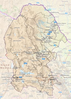 ¿Cuáles son las principales ciudades de Coahuila?