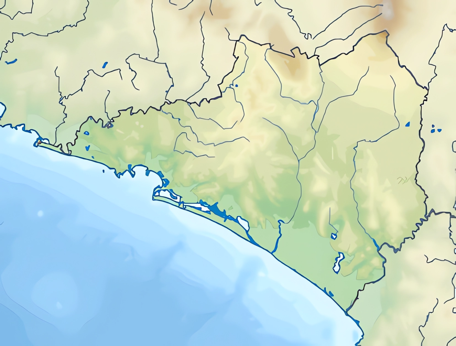 Municipios Colima Mapa mudo del estado de Colima - Galería de mapas