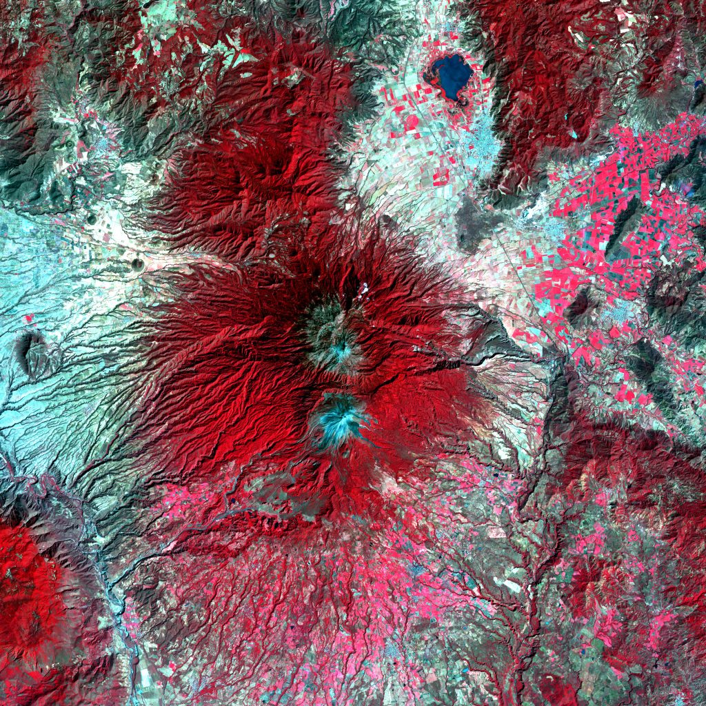 Volcán de Colima, el volcán más activo de México.