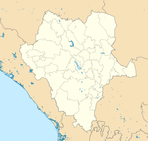 Mapa mudo del estado de Durango