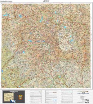 Mapa físico del estado de México