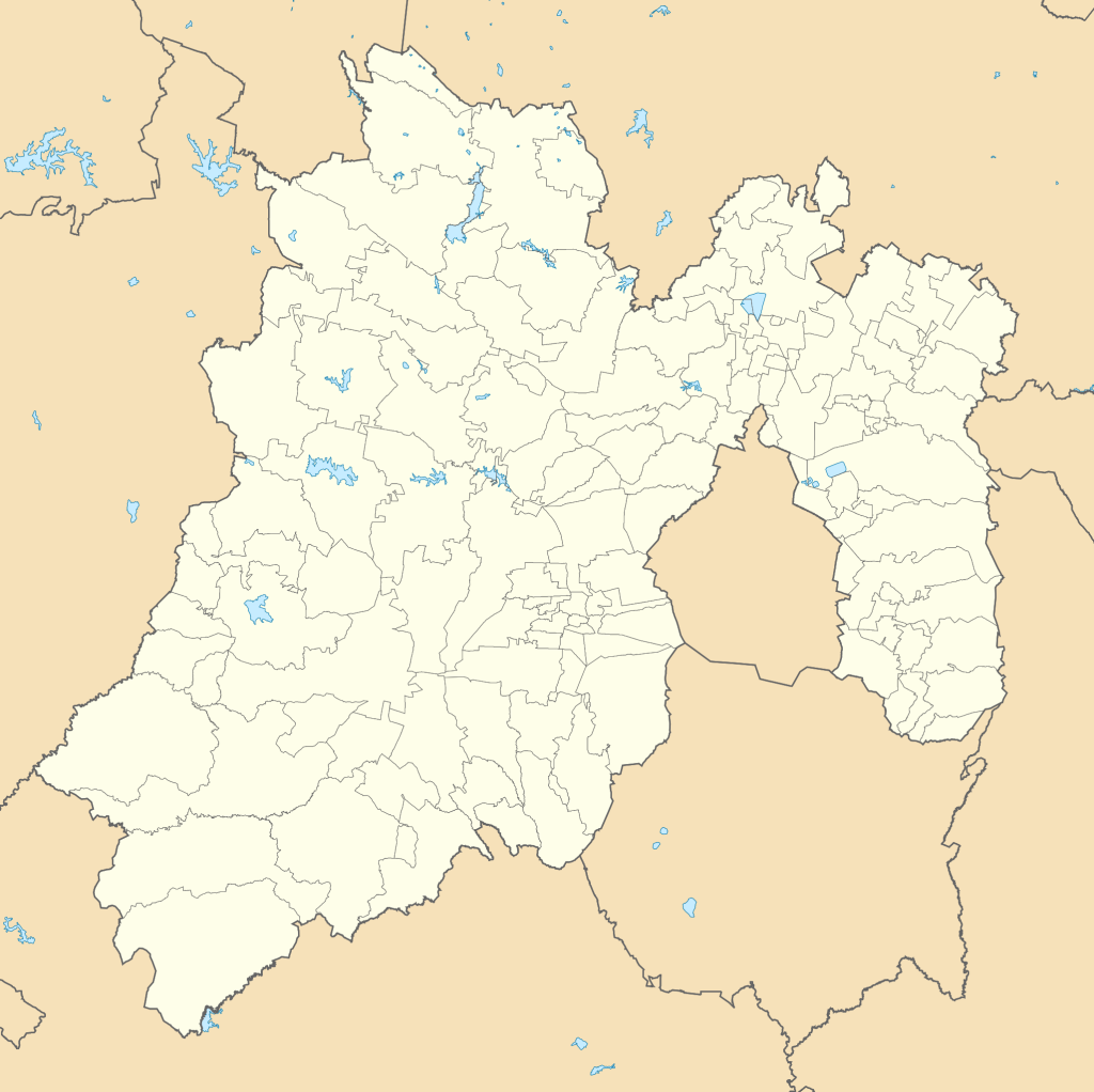 Mapa mudo del estado de México.