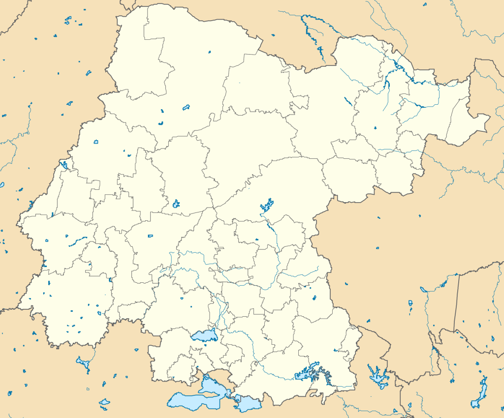 Mapa mudo del estado de Guanajuato.