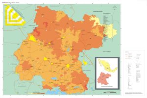 Mapa turístico del estado de Guanajuato