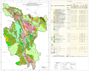 Mapa de las zonas ecológicas económicas del departamento de San Martín.