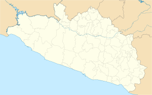 Mapa mudo de Guerrero