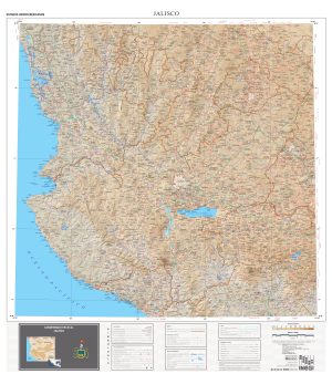 Mapa físico de Jalisco