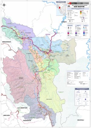 Las principales ciudades del departamento de San Martín