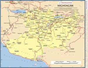 Mapa de Michoacán