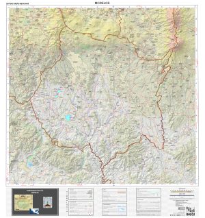 Mapa físico de Morelos