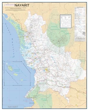 Mapa de carreteras de Nayarit
