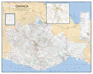 Mapa de carreteras del estado de Oaxaca