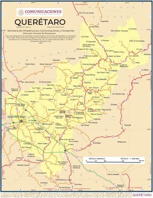 Mapa del estado de Querétaro