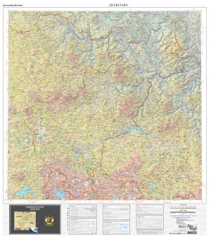 Mapa físico del estado de Querétaro
