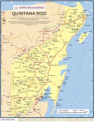 Mapa de Quintana Roo