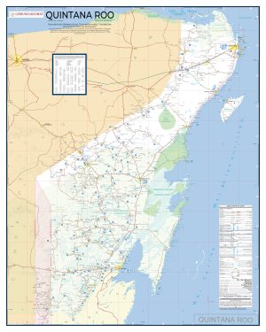 Mapa de carreteras de Quintana Roo
