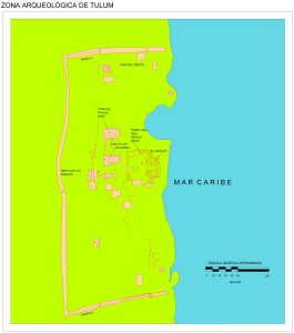 Zona arqueológica de Tulum.