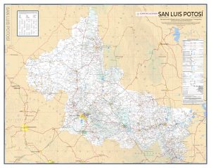 Mapa de carreteras del estado de San Luis Potosí