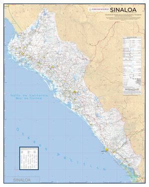Mapa de carreteras de Sinaloa