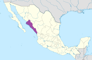 ¿Donde se encuentra el estado de Sinaloa?