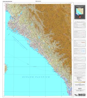 Mapa físico de Sinaloa