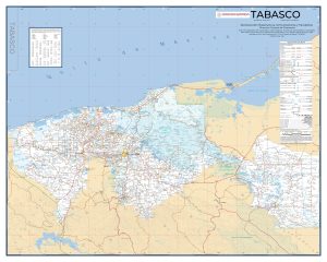 Mapa de carreteras de Tabasco