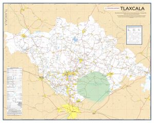 Mapa de carreteras del estado de Tlaxcala