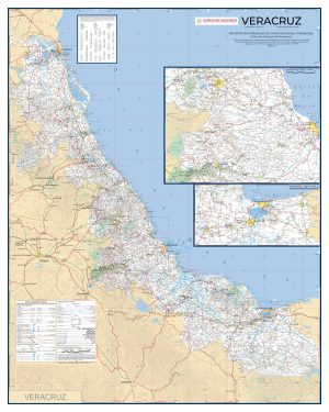 Mapa de carreteras del estado de Veracruz