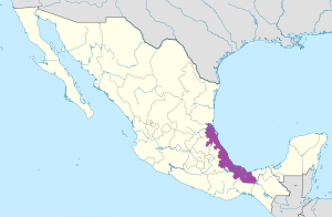 ¿Donde se encuentra el estado de Veracruz?