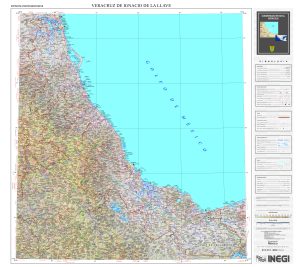 Mapa físico del estado de Veracruz