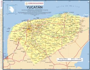 Mapa de Yucatán