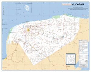 Mapa de carreteras de Yucatán
