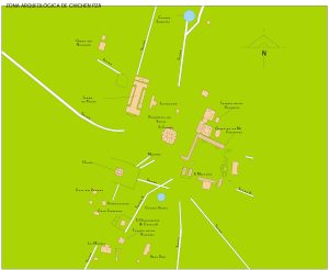 Zona arqueológica de Chichén Itzá.