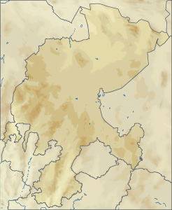 Mapa físico en blanco del estado de Zacatecas.