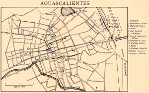 Ciudad de Aguascalientes en 1918.