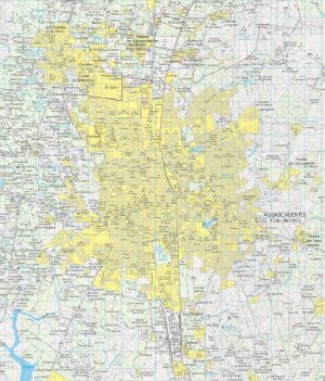 Plano de la ciudad de Aguascalientes