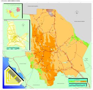 Mapa turístico del estado de Chihuahua