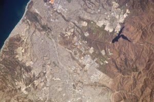 Imagen satelital de Tijuana.