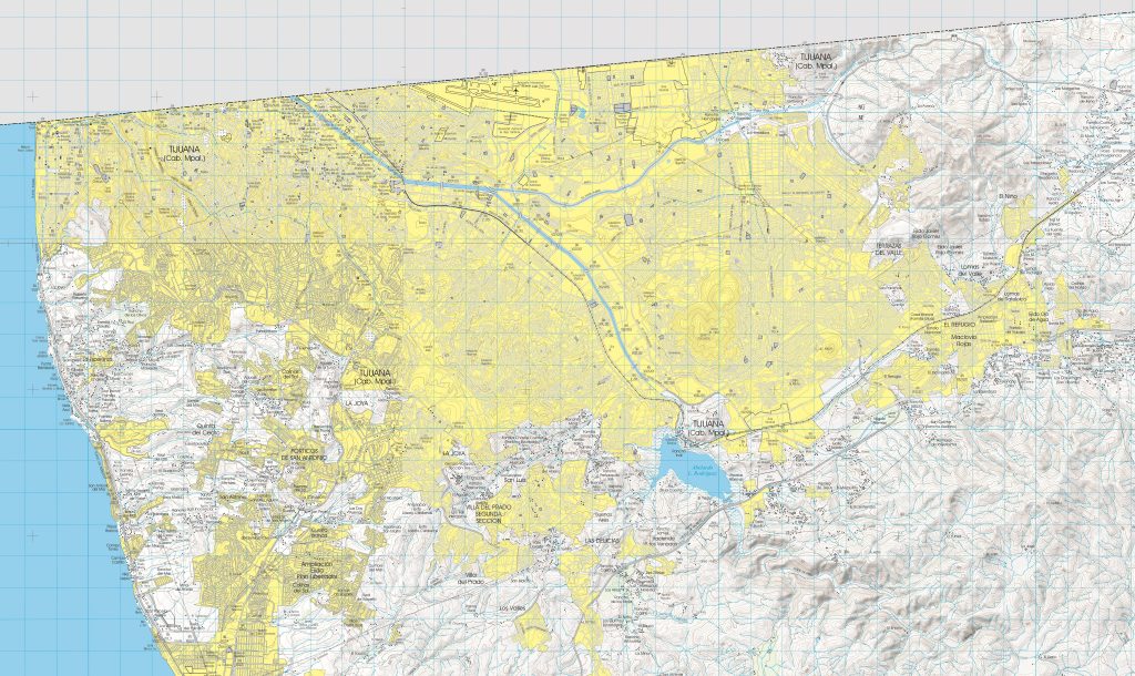 Plano de Tijuana.