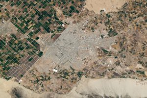 Mexicali desde el espacio el 25 de mayo de 2024.
