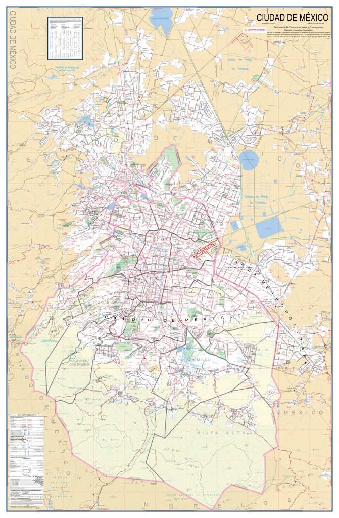 Plano de la Ciudad de México.