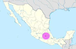 Mapa de localización de la Ciudad de México en México.