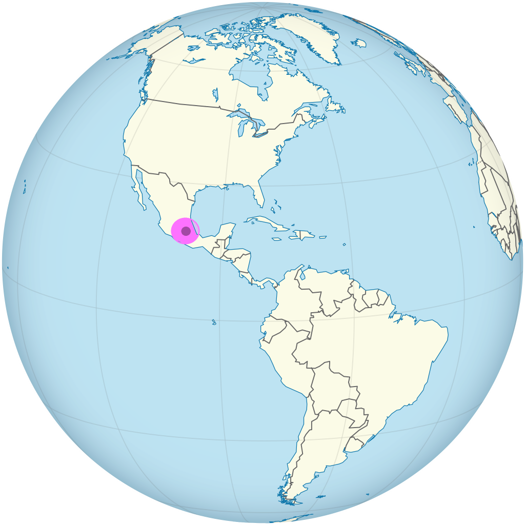 Mapa de ubicación de la Ciudad de México.